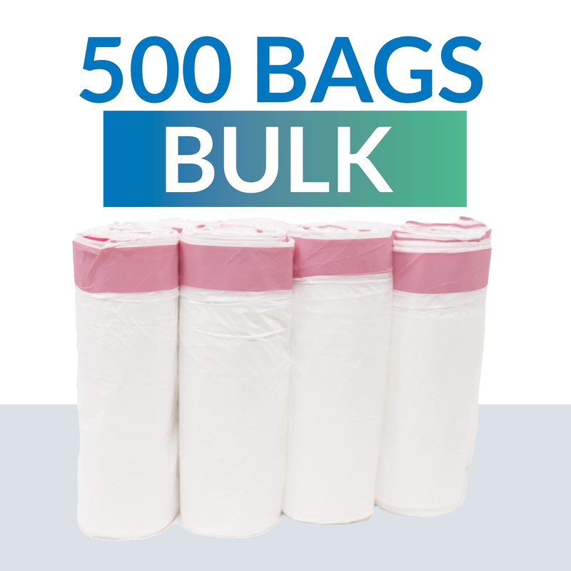 Reli. 6-10 Gallon Trash Bags Drawstring | 500 Count Bulk