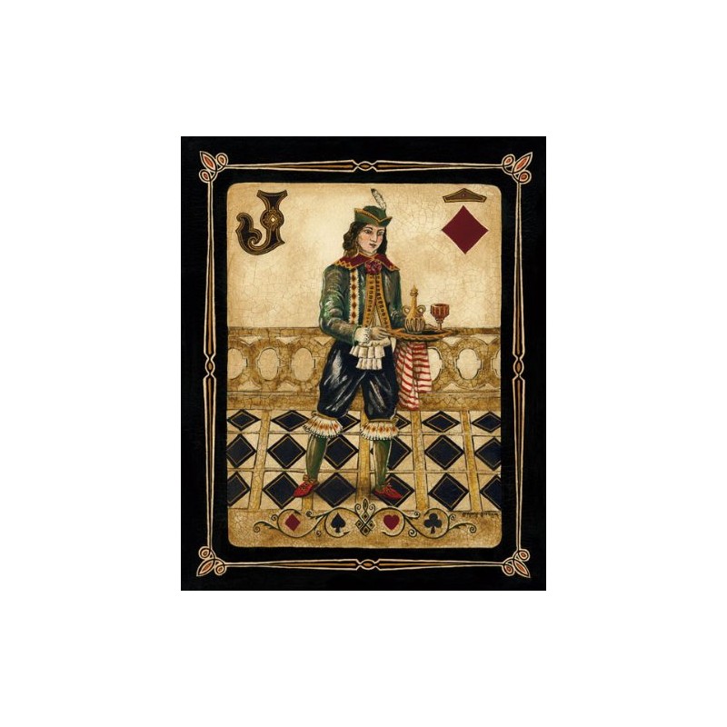 WallsThatSpeak 4 Harlequin Playing Card Poker Joker Jack Queen King