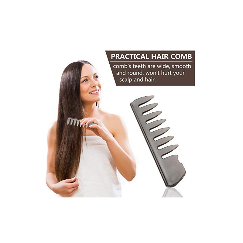 Peine de estilo para hombres con dientes anchos, herramienta profesional