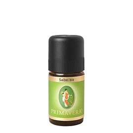 PRIMAVERA Ätherisches Öl Salbei bio 5 ml - Aromaöl, Duftöl, Aromatherapie - reinigend, klärend, vitalisierend - vegan