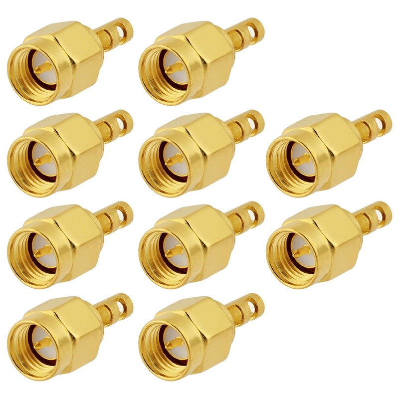 POBADY 10 Piezas Conectores SMA de 50 Ohmios SMA Conector