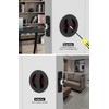 goldenwarm Matte Black Pocket Door Lock, Privacy Round Pocket Door