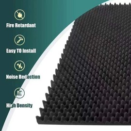 Micvtve 2 Pack Acoustic Foam Panels 48 X 24 X 2Inch For Home,Office, Recording Room, Studio