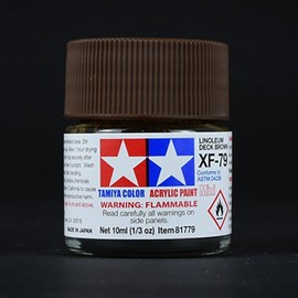Tamiya Acrylic Mini 81779 XF-79 LINOLEUM DECK BROWN Matte Linoleum Deck Brown / 타미야 도료 아크릴 미니 81779 XF-79 LINOLEUM DECK BROWN 무광 리놀륨 덱 브라운