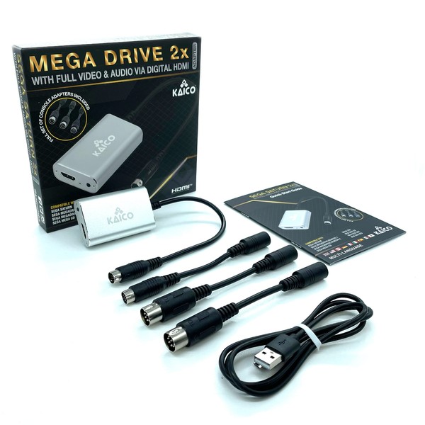 Kaico SEGA Megadrive HDMI Adapter with 2x Line Doubler, SEGA