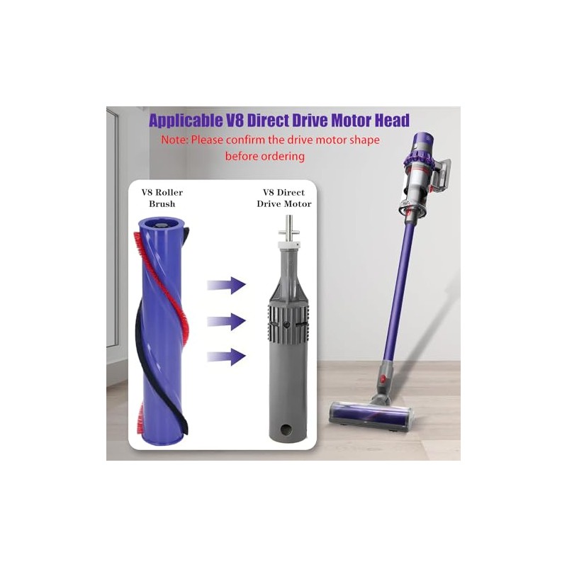 V8 Replacement Parts for Dyson V8 Animal Cordless Vacuum Roller