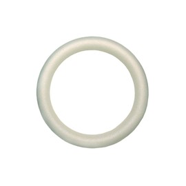 FloraCraft Extruded CraftFōM Wreath 1.9 Inch x 13.8 Inch White