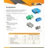 Acoplador adaptador Dúplex Monomodo Scapc Icoptiks