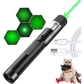 Linterna de luz verde, Carga USB, Adecuado para Acampar, Cazar, Caminar, Astronomía y Emergencia