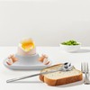 ZYDYRX Qaixwuyi 8-Piece Egg Holder Set, Egg Cups, White, Stackable