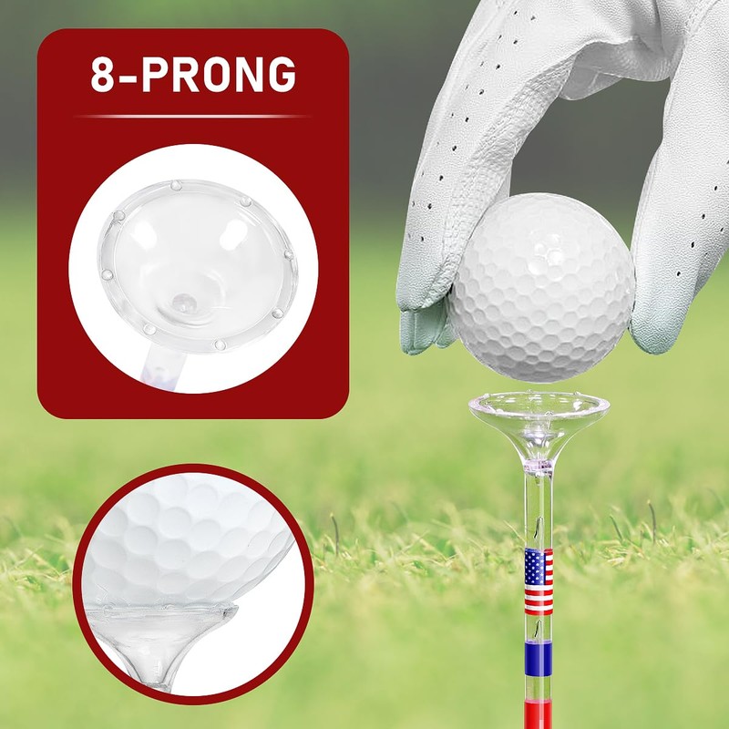 HUAEN Golf Tees Big Cup (USA Flag Series)