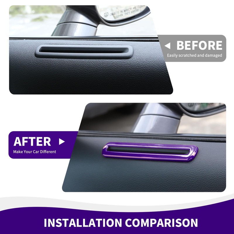 RAZPOY for Challenger Door Air Vent Trim, Door AC Air