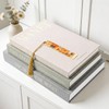Linen Decorative Books, Set of 3 Fake Books for Coffee