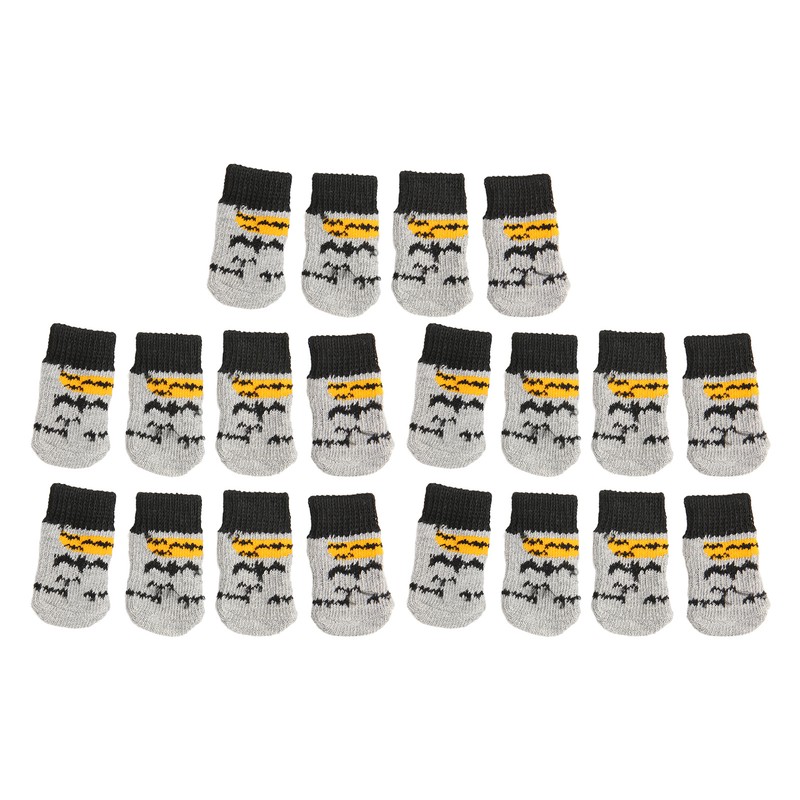 5 Pairs Christmas Dog Socks Cotton Scratch Resistant Prevent Slipping