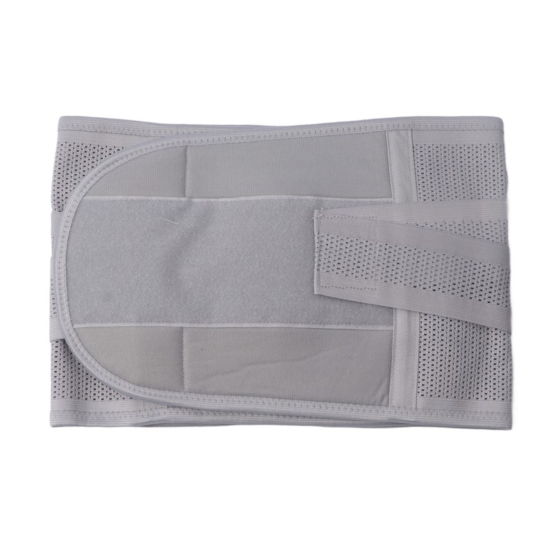 XL Back Brace Grey Breathable Removable Lumbar Support Back Brace