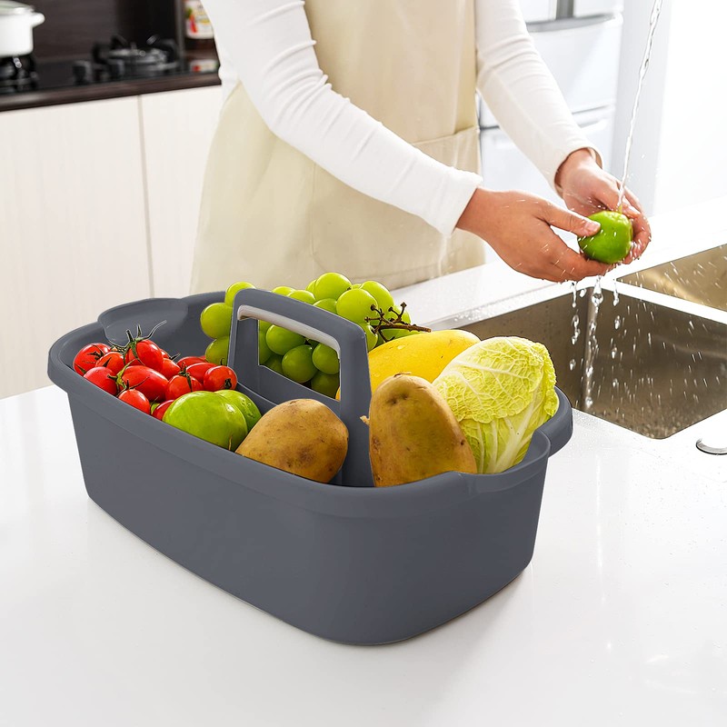 Goderewild Multi-Purpose Plastic Cleaning Caddy with Handle, Shower Caddy Organizer/Storage
