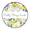 PartyMommy 30 PRETTY THINGS INSIDE STICKERS ENVELOPE SEALS LABELS 1.5" ROUND FLORAL FLOWERS