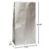 Sparkling Silver Metallic Paper Party Bags - (Pack of 10)