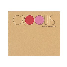 Maruman S-Size Croqui Sketchbook, White Croqui Paper, Red, 100 Sheets SS-01
