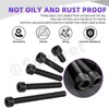 Swpeet 230Pcs Assorted M2 12.9 Alloy Steel Hex Socket Screws