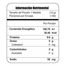 Meta Nutrition Colageno Hidrolizado 500 Gr, 50 Porciones Sin sabor