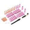 46Pcs Welding Nozzle TIG Contact Welder Nozzle for Torch 17/18/26