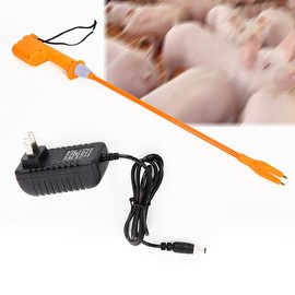 Animal Electric Prod Hot Shock,Electric Rechargeable Hand Prod Shock Animals Livestock Farm Pig Cattle Prod Safety Shock Prodder with Battery 8000-10000V (55cm/ 21.7 inch)