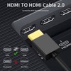 Twozoh Flexible & Slim HDMI Cable 1FT, Soft & Ultra-Thin