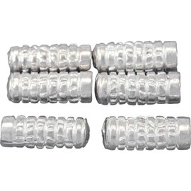 15g Bali Tube Beads Silver PLT Cylinder 15.5mm Approx 6