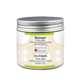 Greenwood Essential Pure Beeswax (Cera alba) 100% Natural Therapeutic Grade 50gm (1.76 oz)