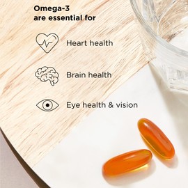 Solgar Full Spectrum Omega Softgels - Pack of 120 - Fish Oil Supplement for Immunity, Brain and Eye Health - With Omega 3, 6, 9, EPA & DHA - Vitamin D3 & Antioxidants