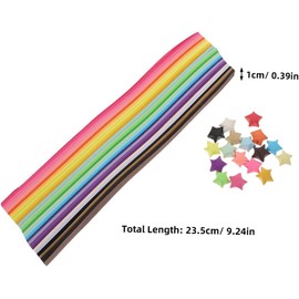 TOYANDONA 540 Tiras De Papel Para Estrellas De Origami Tiras De Papel Estrella Para Manualidades Diy Decorativo Para Hacer Estrellas Decoración Navideña Regalos Y Proyectos Escolares