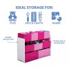 Delta Children Organizador Almacenamiento Juguetes 9 Cubos Interior