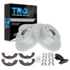 TRQ Rear Brake Pad & Rotor Kit Brake Pads Brake
