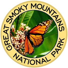CafePress Great Smoky Mountains NP (Monarch Butterfly) Tile Memory Keepsake Jewelry Box, 5"x5"x3.75"
