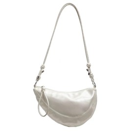 Roiyezo Women's Shoulder Bag, Crossbody Bag, Large Capacity, Handbag, Tote Bag, Bucket Bag, Popular, Retro, Lightweight, Work or School, white