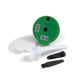 My-Cap Reusable Coffee Capsule Disc with Silicone Lid - Coffee Disc & Filter Set for Bosch Tassimo Brewer - Make Your Own Coffee Pod Discs - Reuse & Refill