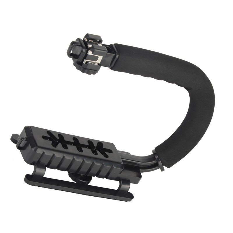 Camera Handheld Stabilizer ABS Sponge Adjustable Angle U Shaped Foldable