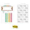 Bright Cheerful Weekly Chore Chart / 6" x 10" Sticky