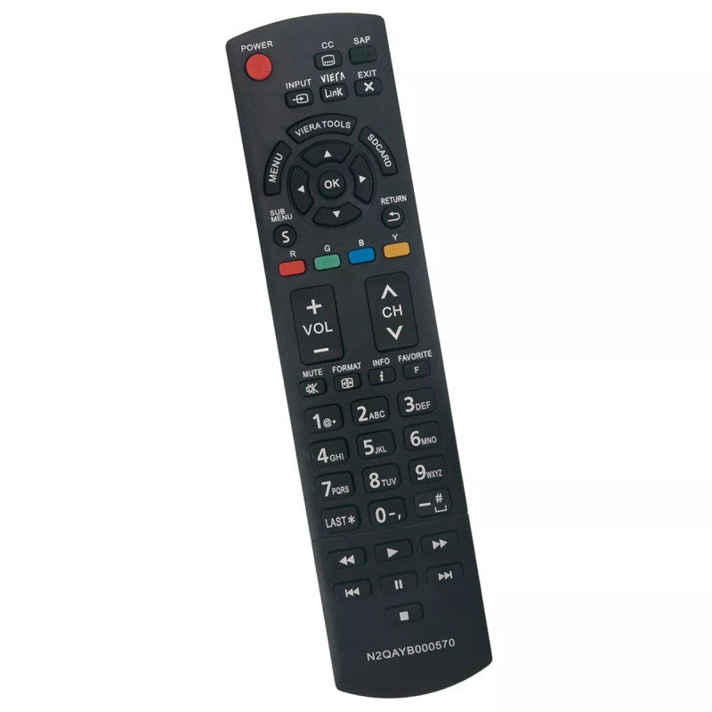 Unbranded New N2QAYB000570 Replace Remote for Panasonic TV TC-P60S30UA TC-P60S30