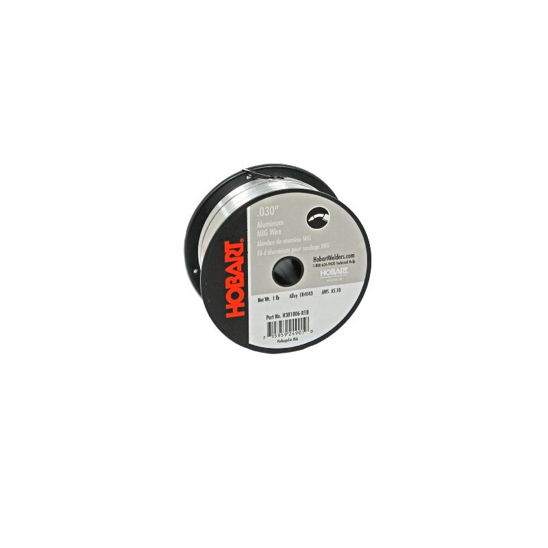 Hobart H381806-R18 1-Pound ER4043 Aluminum Welding Wire, 0.030-Inch