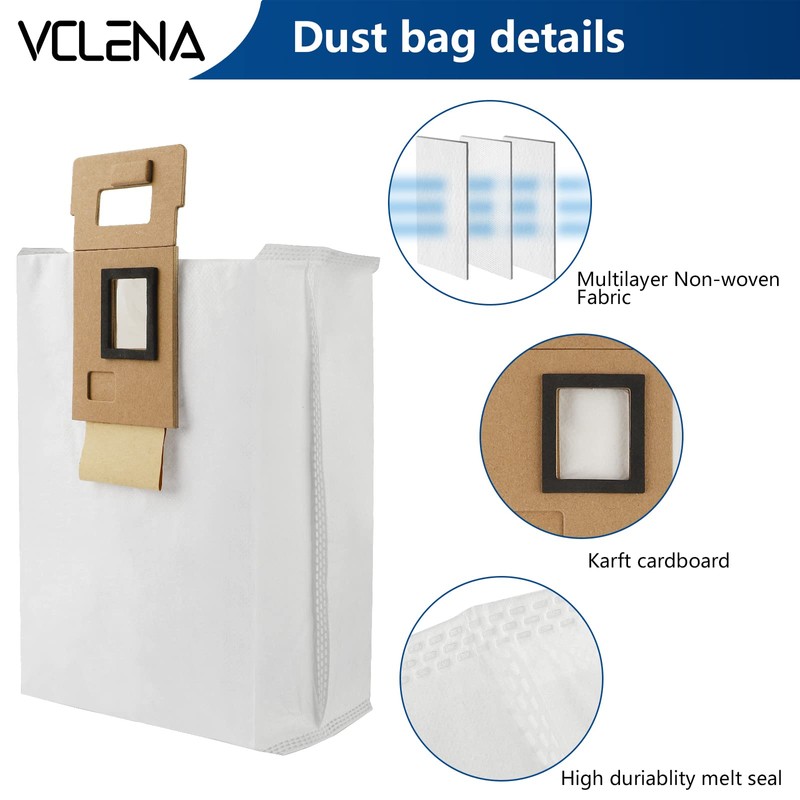 10 Pack Dust Bag Fit for Roborock S7 / S7+