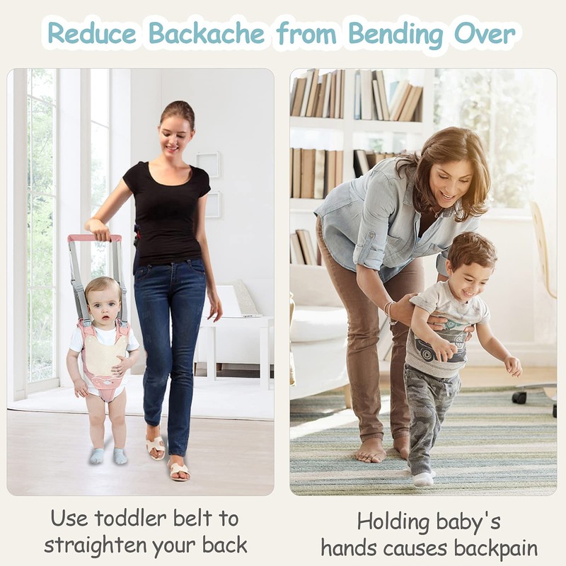 Ocanoiy Baby Walking Harness Handheld Baby Walker Assistant Belt Adjustable