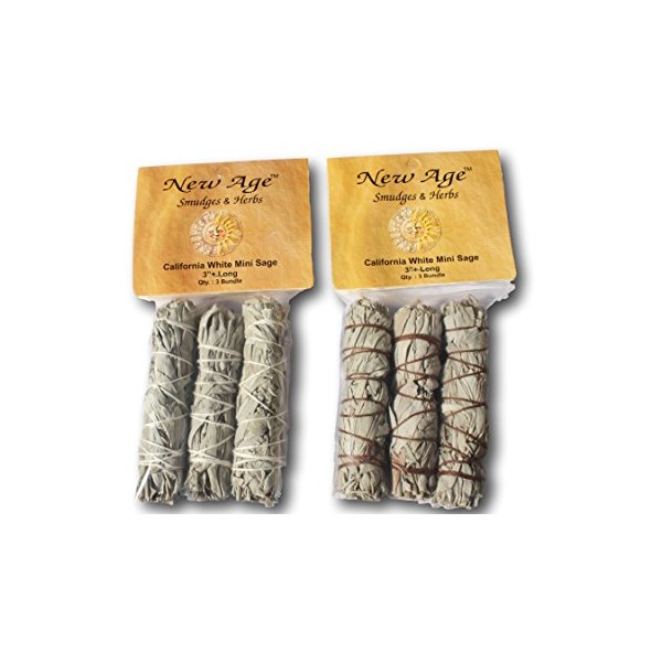 2 X White Sage Smudge Stick 3-Pack