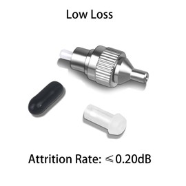 fyboptwu - 3pcs FC Male to LC/MU Female Adapter 2.5mm to 1.25mm Fiber Optic Adapter Hybrid Adapter Connector for Visual Fault Locator