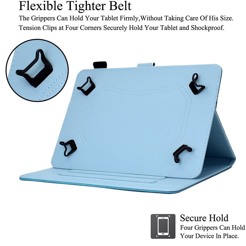 BYCeKe Universal 10 10.1 inch Android Tablet Case, Multi-Angle Viewing
