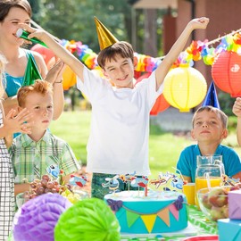 HOKPA Airplane Cupcake Toppers, 24Pcs Cupcake Food Dessert Picks for Kids Plane Theme Party Baby Shower Birthday Party Supplies