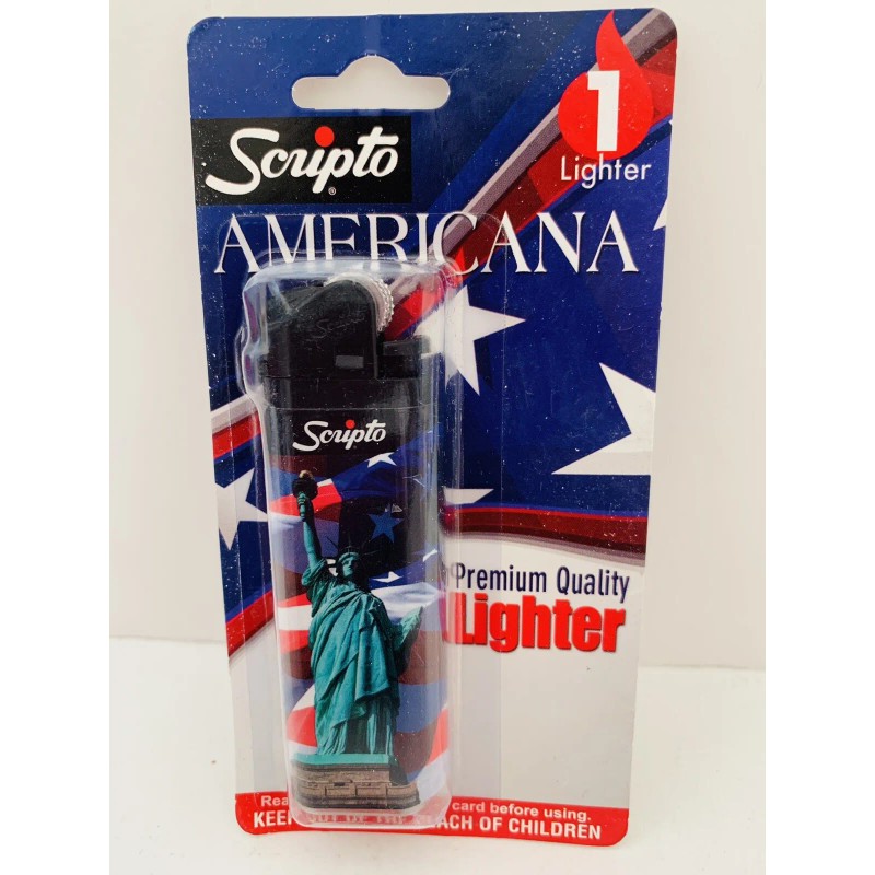 Scripto Americana Premium Quality Lighter *Statue of Liberty Design*