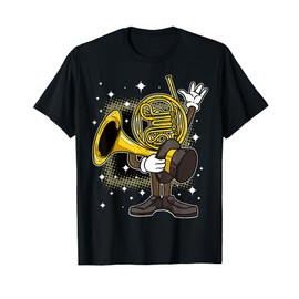 Cartoon Musician Waving Fun Character For Children T-Shirt