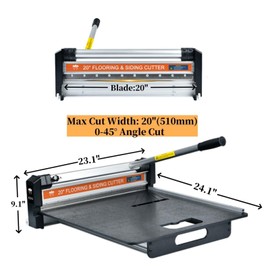 20" Vinyl Floor Cutter, Laminate Flooring Cutter Kit For Laminate, Engineered Hardwood, Siding, LVT, VCT, SPC, LVP, WPC and Vinyl Plank